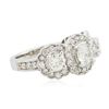 Image 2 : 14KT White Gold 1.96ctw Diamond Ring