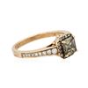 Image 2 : 14KT Rose Gold 1.45ctw Diamond Ring