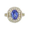 Image 3 : 14KT Yellow Gold 2.47ct Tanzanite and Diamond Ring