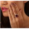 Image 2 : 14KT Yellow Gold 9.17ct Ruby and Diamond Ring