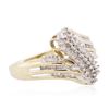 Image 2 : 14KT Two-Tone Gold 0.50ctw Diamond Ring