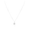 Image 1 : 14KT White Gold 0.50ctw Diamond Pendant With Chain