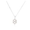 Image 2 : 14KT White Gold 0.50ctw Diamond Pendant With Chain