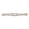 Image 1 : Platinum 1.04ctw Diamond Brooch