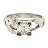 Image 1 : 10KT White Gold 0.57ct Old European Cut Diamond Solitaire Ring