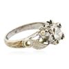 Image 2 : 10KT White Gold 0.57ct Old European Cut Diamond Solitaire Ring