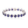 Image 3 : 14KT White Gold 31.32ctw Corundum and Diamond Bracelet