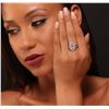 Image 2 : 14KT White Gold 1.20ct Morganite and Diamond Ring