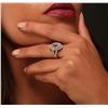 Image 5 : 14KT White Gold 1.20ct Morganite and Diamond Ring