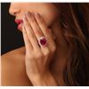 Image 2 : 14KT White Gold 13.74ct Ruby and Diamond Ring