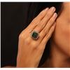 Image 1 : 14KT Yellow Gold 10.80ct Emerald and Diamond Ring