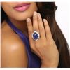 Image 5 : 14KT White Gold 13.23ct Tanzanite and Diamond Ring