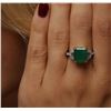 Image 6 : 14KT Two-Tone Gold 3.94ct Emerald and Diamond Ring