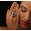Image 1 : 14KT White Gold 4.79ct Tanzanite and Diamond Ring