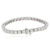 Image 4 : 14KT White Gold 5.49ctw Diamond Tennis Bracelet