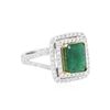Image 4 : 14KT Two-Tone Gold 2.53ct Emerald and Diamond Ring