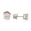 Image 2 : 14KT White Gold 2.18ctw Diamond Stud Earrings