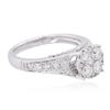 Image 4 : 14KT White Gold 1.12ctw Diamond Ring