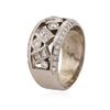 Image 4 : 14KT White Gold 1.05ctw Diamond Ring