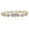 Image 4 : 14KT Yellow Gold 9.90ctw Tanzanite and Diamond Bracelet