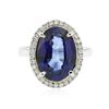 Image 3 : 14KT Two-Tone Gold 6.61ct Tanzanite and Diamond Ring