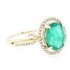 Image 4 : 14KT Yellow Gold 1.72ct Emerald and Diamond Ring