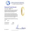 Image 7 : 14KT Yellow Gold 10.04ct Diamond Tennis Bracelet