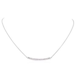 14KT White Gold 0.84ctw Diamond Necklace