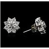 Image 4 : 14KT White Gold 1.78ctw Diamond Earrings