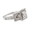 Image 2 : 14KT White Gold 2.00ctw Diamond  Ring