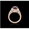 Image 7 : 14KT Rose Gold 2.27ct Opal and Diamond Ring
