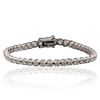 Image 1 : 18KT White Gold 3.84ctw Diamond Tennis Bracelet