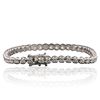 Image 2 : 18KT White Gold 3.84ctw Diamond Tennis Bracelet