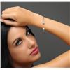 Image 5 : 14KT White Gold 0.17ctw Diamond Bangle Bracelet