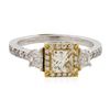Image 1 : 18KT Two-Tone Gold 1.84ctw Diamond Ring