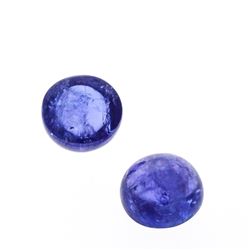 10.3ctw. Round Cabochon Cut Tanzanites