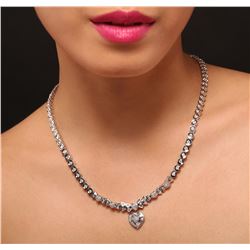 18KT White Gold 6.26ctw Diamond Necklace