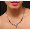 Image 1 : 18KT White Gold 6.26ctw Diamond Necklace