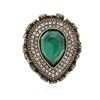 Image 1 : SILVER 22.9ctw Multicolor Gemstone Ring
