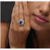 Image 6 : 14KT Yellow Gold 4.07ct Tanzanite and Diamond Ring