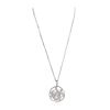 Image 2 : 14KT White Gold 1.10ctw Diamond Pendant With Chain