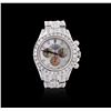 Image 1 : Gents Rolex 18KT White Gold 30.00ctw Diamond Daytona Wristwatch