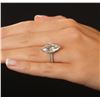 Image 1 : 14KT White Gold 4.14ct Aquamarine & Diamond Ring