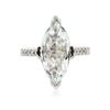 Image 3 : 14KT White Gold 4.14ct Aquamarine & Diamond Ring