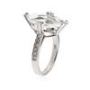 Image 6 : 14KT White Gold 4.14ct Aquamarine & Diamond Ring