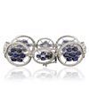 Image 1 : 14KT White Gold 18.66ctw Sapphire and Diamond Bracelet