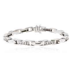 14KT White Gold 2.10ctw Diamond Bracelet