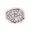 Image 3 : 14KT White Gold 1.40ctw Diamond Ring