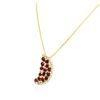 Image 6 : 14KT Yellow Gold 7.00ctw Ruby and Diamond Pendant With Chain