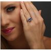 Image 5 : 18KT White Gold 3.41ct Tanzanite and Diamond Ring